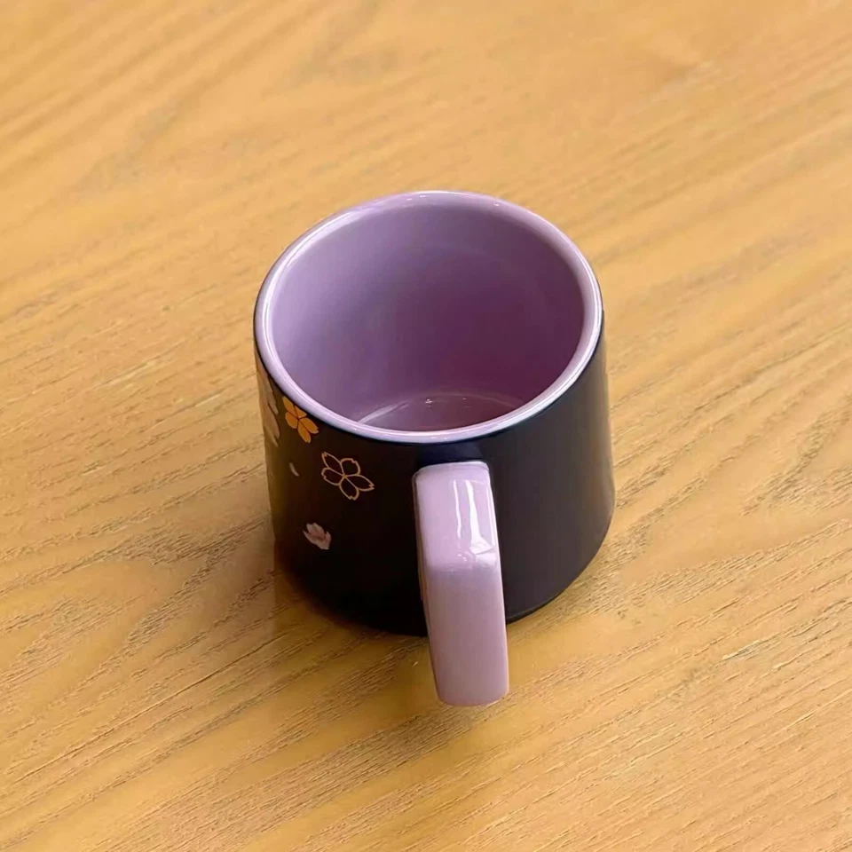 New 2025 China Starbucks Reserve Night Sakura 12oz Ceramic Mugs Coffee Cup Gifts - Image 4 of 4