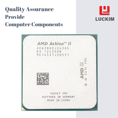 AMD Athlon II X4 638 CPU - Socket FM2 4 Cores 4 Threads 2.7GHz 4MB L2 Cache 65W.