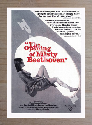 Historic The Opening Of Misty Beethoven 1976 Movie Advertising Postcard