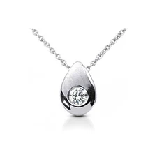 1/2 CTW F SI1 Round Cut Earth Mined Certified Diamond 14k Gold Solitaire Pendant