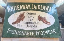 Whiteaway, Laidlaw & Co. Incorporated In England Fashionable Footwear Ad Sign