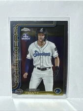 Cooper Pratt 2025 Topps Chrome Pro Debut #PDC-5 Biloxi Shuckers