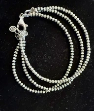 Silpada Sterling Silver Virtuoso Three Strand Diamond Cut Bracelet B3320 7 Inch