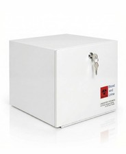 Medical Specimen Box with Lock, Large 14 x 14 x 10.25in, Heavy Duty Drop Box