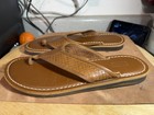 Johnston & Murphy Weave Brown Leather Sandals Flip Flops US 9 — photo 2