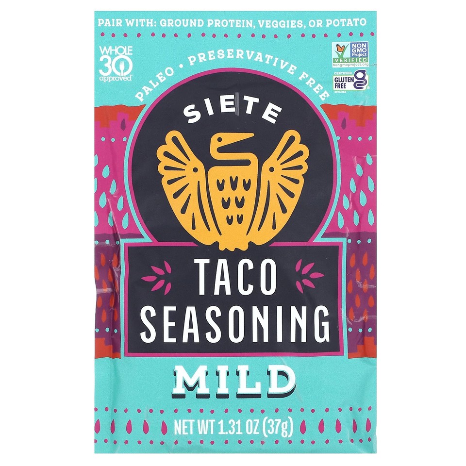 Taco Seasoning, Mild, 1.31 oz (37 g)