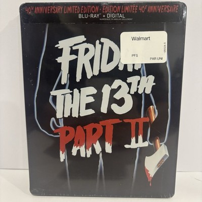 Friday the 13th Part 2 (Blu-ray, NEW) 40th Anniversary Limited Edtion SteelBook