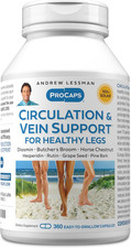 Circulation, Vein Support for Healthy Legs 360 Capsules - High Bioactivity Diosm
