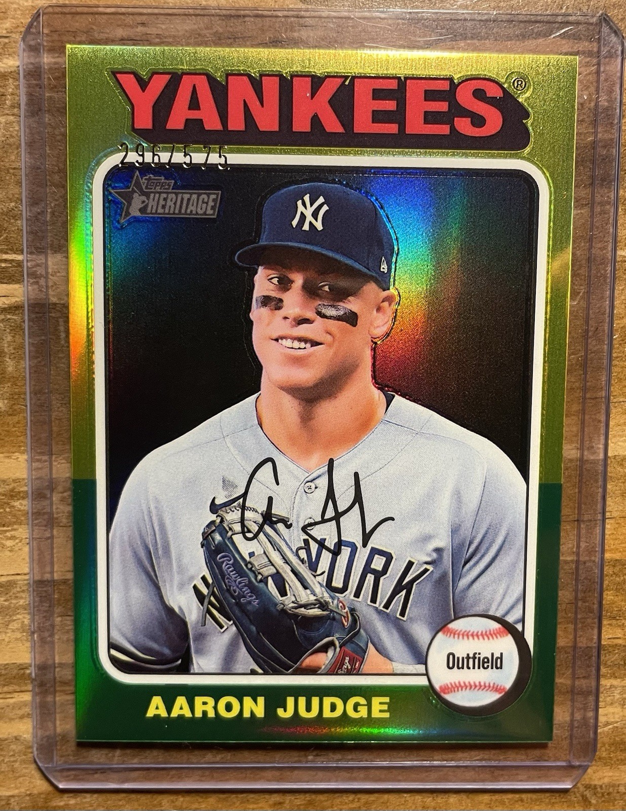 Aaron Judge Chrome Refractor 2024 Topps Heritage Yankees /575