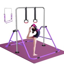FBSPORT Gymnastics Bar for Kids, Adjustable Height Gymnastic Horizontal Bars,...