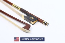 Violin Bow 4/4 Full size Brazilwood ebony frog Bow Straight Advance Horse Hair
