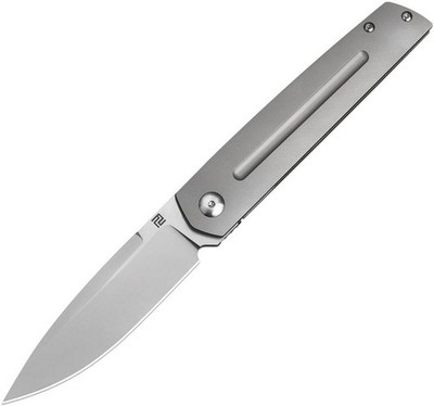 Artisan Sirius Linerlock Gray Ti Folding Knife S35VN Blade