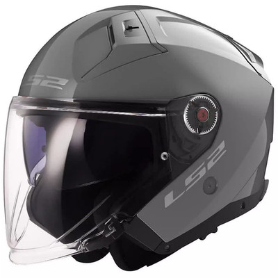 LS2 Jethelm Motorrad Infinity II OF603 Nardo Grey Grau Doppelvisier