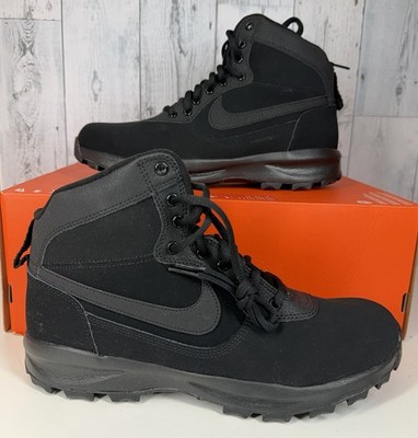 Nike Manoadome Manoa Boots Shoes Triple Black 844358-003 Men's Size 10 NEW