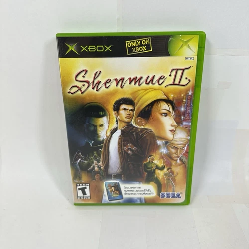 Shenmue II (Microsoft Original Xbox, 2002) Game with Bonus DVD Movie Disc