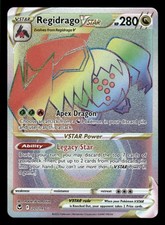Regidrago VSTAR 201/195 Rainbow Rare Silver Tempest Pokemon Holo Near Mint on eBay