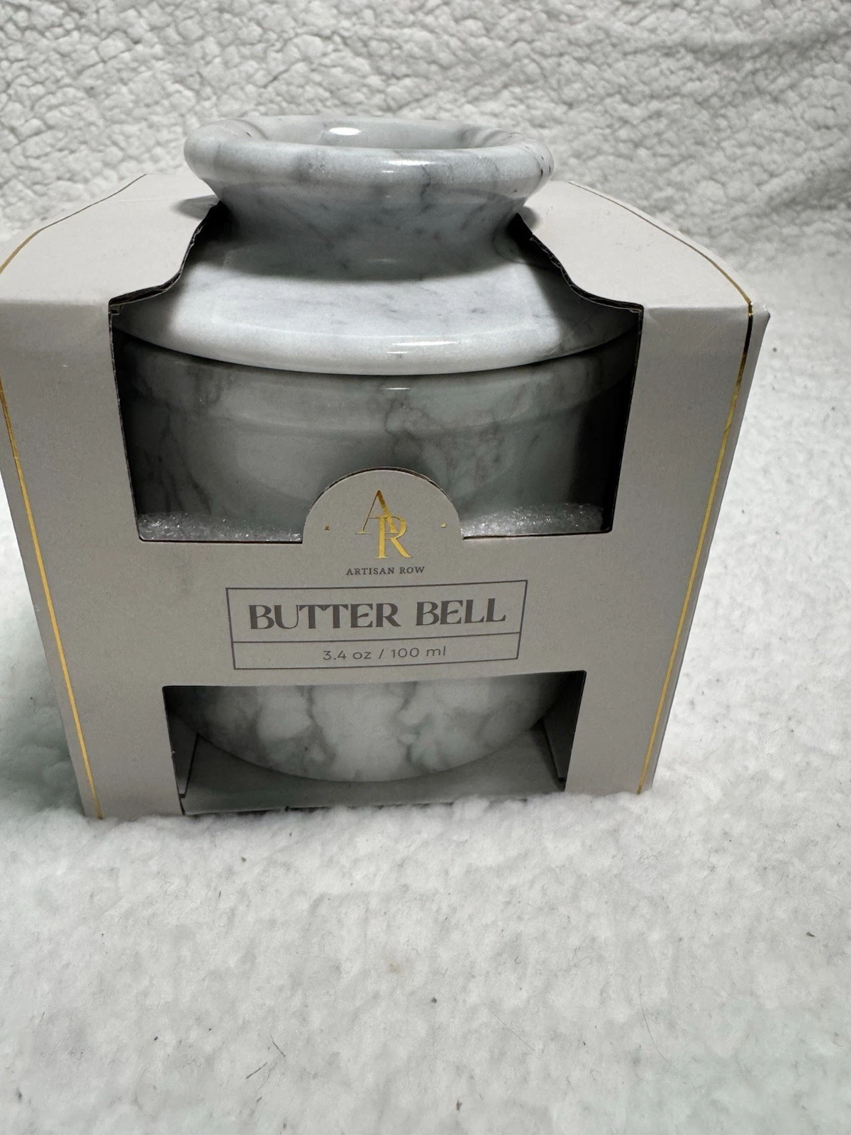 Artisan Row Marble Butter Bell Viral Butter Dish Keeps Butter Spreadable New