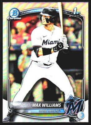 2025 Bowman Draft #BDC-68 Max Williams Chrome Refractor