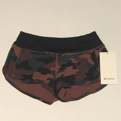 NEW LULULEMON Speed Up 2.5" LR Short 2 4 6 Heritage Camo Smoky Red Night Sea