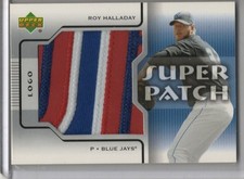 2004 Upper Deck Super Patch Logo Game-Used Jersey Patch Roy Halladay SSP
