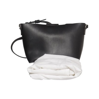 Zara Basic, Umhängetasche, Damen, Polyurethan, Schwarz, Einfarbig, 22, 12 #s9Z
