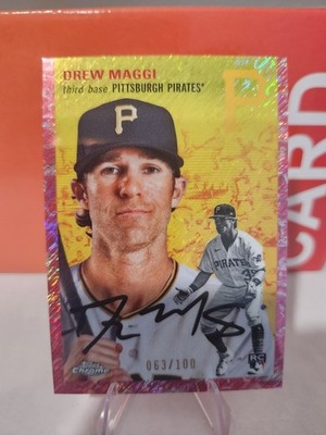 2023 Topps Chrome Platinum Drew Maggi Toile Shimmer/100 #336