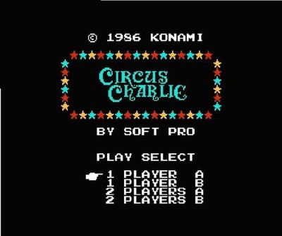 Circus Charlie (Nintendo Entertainment System, 1986) Japanese