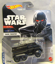 Hot Wheels Star Wars Dark Trooper Die-cast Character Car Disney Mattel