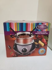 Nostalgia Electrics 120V Fondue Pot -  Stainless Steel - FPR200