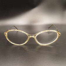 Elizabeth Arden EA1015-1 Vintage Cat Eye Eyeglass Frames Clear Brown Gold 130mm