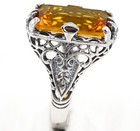 8CT  Citrine 925 Sterling Silver Vintage Style Ring Jewelry Sz 8  — photo 2