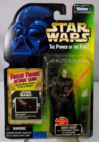 Star Wars Darth Vader Removable Helmet POTF Freeze Frame 3.75" Figure 1998 #D