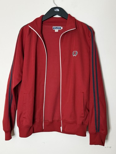 Vintage Fred Perry Sportswear Zip Track Jacket – Raspberry Red – Size M