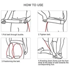 (Red) Resistance Bands Adjustable Resistance Waistband Padded