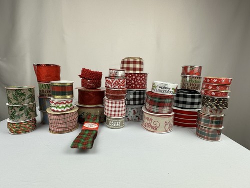 Assorted Christmas Themed Ribbon