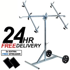 Large Rotating Body Shop Panel Stand Paint Repair door - With 2x Spreaders