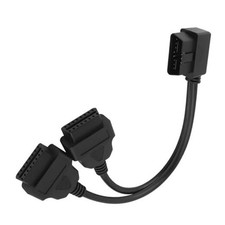 OBD2 16 Pin Splitter, OBD II Extension Cable, 1 Male to 2 Female Extension