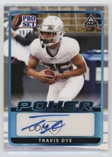 2021 Leaf Pro Set Power Base Platinum Spectrum Foil 18/99 Travis Dye Auto 1fa0