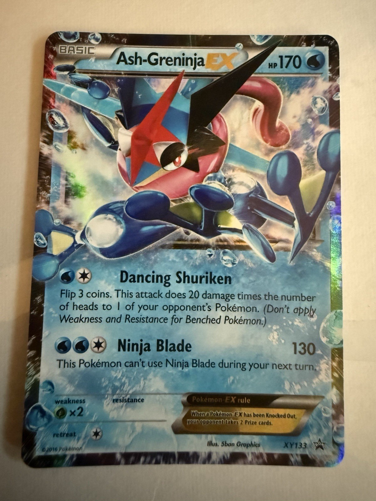 Ash-Greninja EX XY133 XY Holo NM