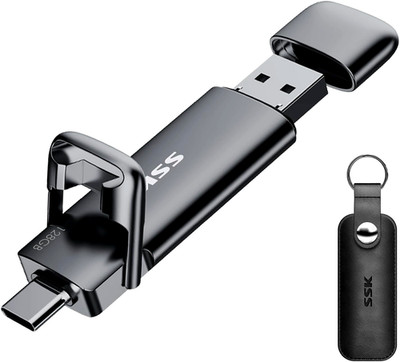 SSK 128 USB Dual Stick bis zu 550 MB/S - USB 3.2 Gen2 Typ USB A und C-SSD - NEU
