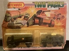 1975 LESNEY MATCHBOX TWIN PACK RARE OLIVE DRAB TP-14 MILITARY TANKER/RADAR TRK