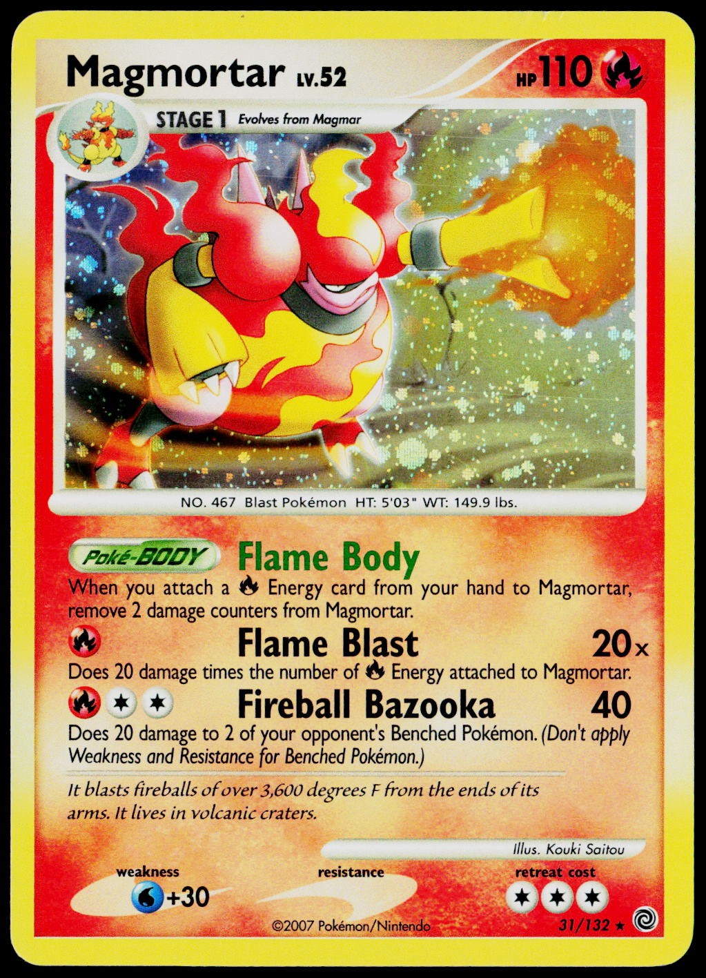 Magmortar (Secret Wonders) 031/132 Deck Exclusives LP Holofoil