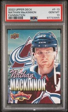 2022 Upper Deck Series 1 Nathan Mackinnon Fanimation PSA 10 Gem MT Avalanche