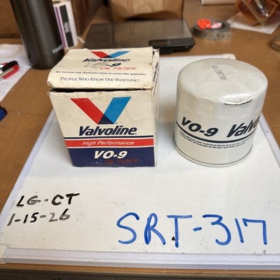 Genuine Valvoline VO-9  High Performance Oil Filter, NOS
