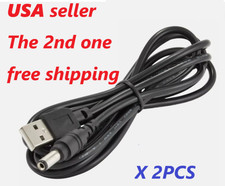 12v USB to 5.5x2.1mm Barrel Connector 5V DC Power Cable X2PCS
