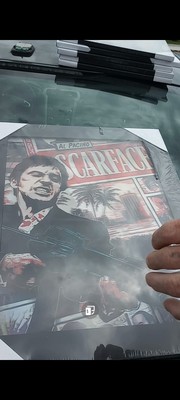 3D picture of a classic movie Scarface three different pictures of Al Pacino