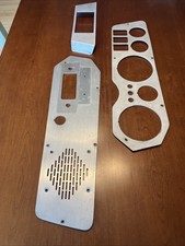 Fiat 850 Spider 1972 73 Aluminum Dashboard Panel Set Fiat 850 Spider 1972 73 Aluminum Dashboard Panel Set