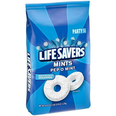 Life Savers Pep-O-Mint Breath Mints Hard Candy, Party Size - 44.93 oz