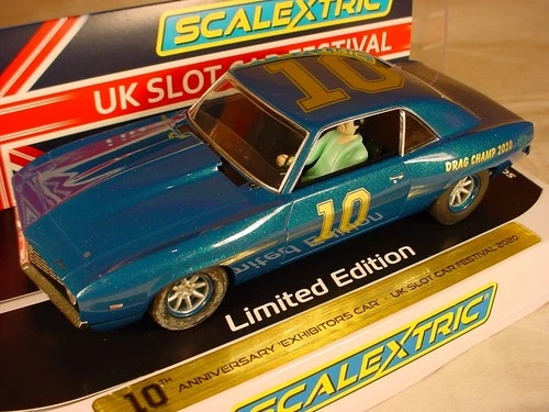 Scalextric UKSF 2020 'DRAG CHAMP' Chevrolet Camaro #10 C4074-dc cars MB