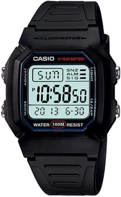 Casio Unisex Armbanduhr Vintage Uhr Digital Quarz Herren Damen W-800H-1A NEU